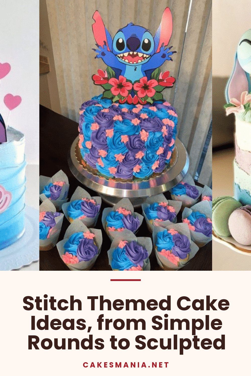 Stitch Themed Cake Ideas, from Simple Rounds to Sculpted