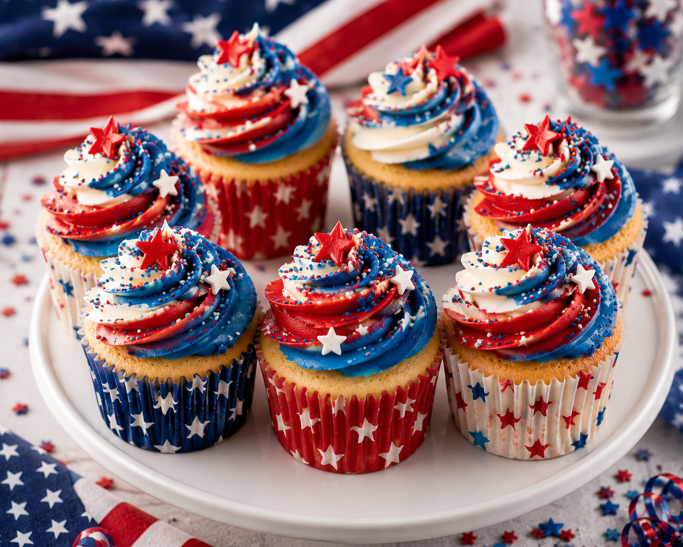 4th of July Firework Cupcakes Recipe %title % 4th of july firework cupcakes recipe 2