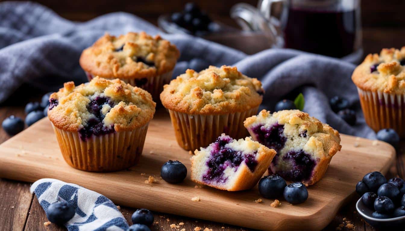 Bakery Style Blueberry Streusel Muffins Recipe