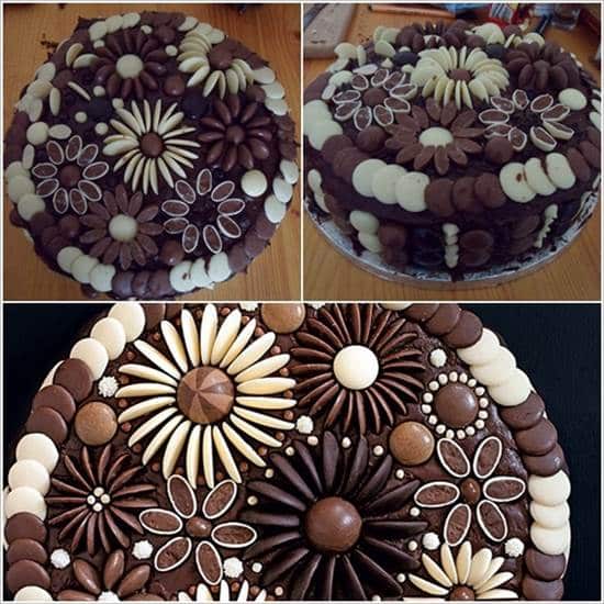 Creative Chocolate Button Cakes DIY Ideas1