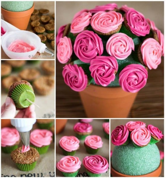 Cupcake Flower Bouquet