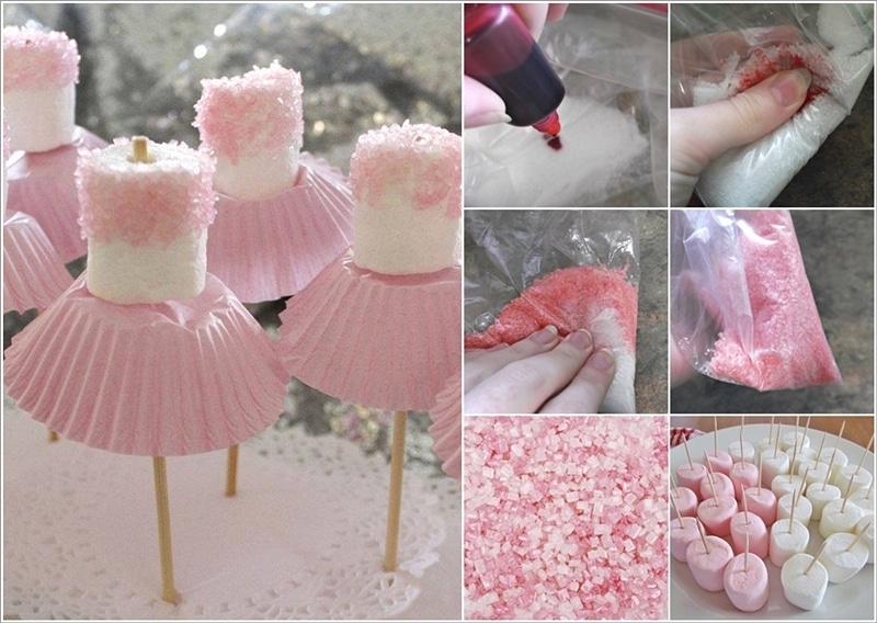 Cute Simple Marshmallow Ballerina Treats