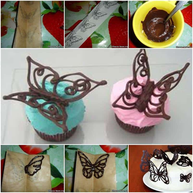 DIY Chocolate Butterfly decoration