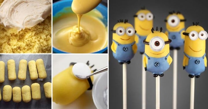 DIY Mini Minion Cake Pops