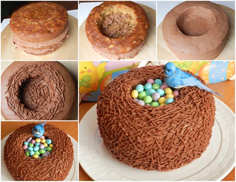 Easter Bird Nest Cake
