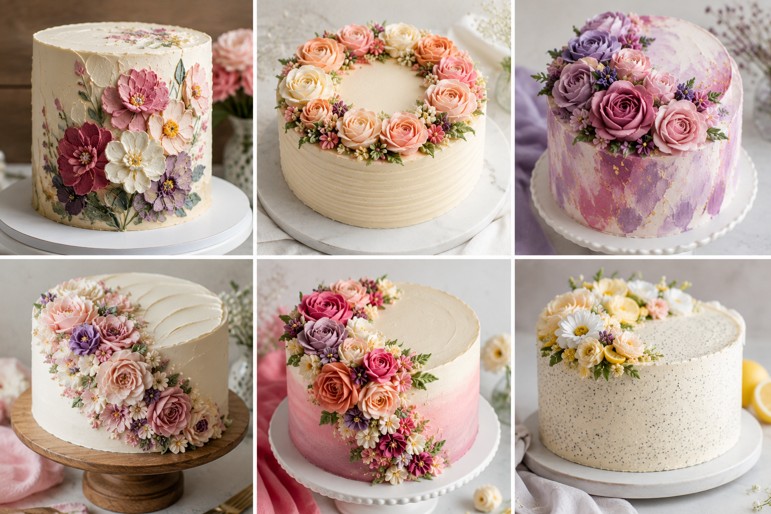 Floral Buttercream Cake Ideas for Beautiful Celebrations %title % Floral Buttercream Cake Ideas 1