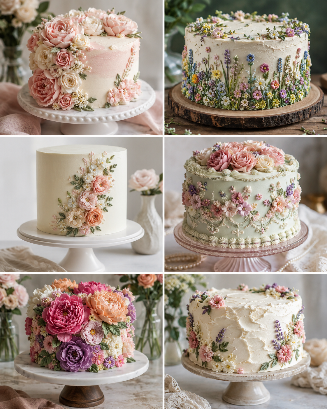Floral Buttercream Cake Ideas for Beautiful Celebrations %title % Floral Buttercream Cake Ideas 2
