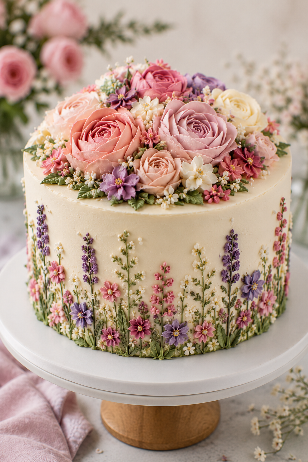 Floral Buttercream Cake Ideas for Beautiful Celebrations %title % Floral Buttercream Cake Ideas