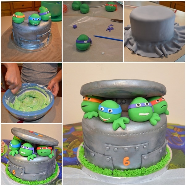 How to DIY Ninja Turtle Cake Tutorial