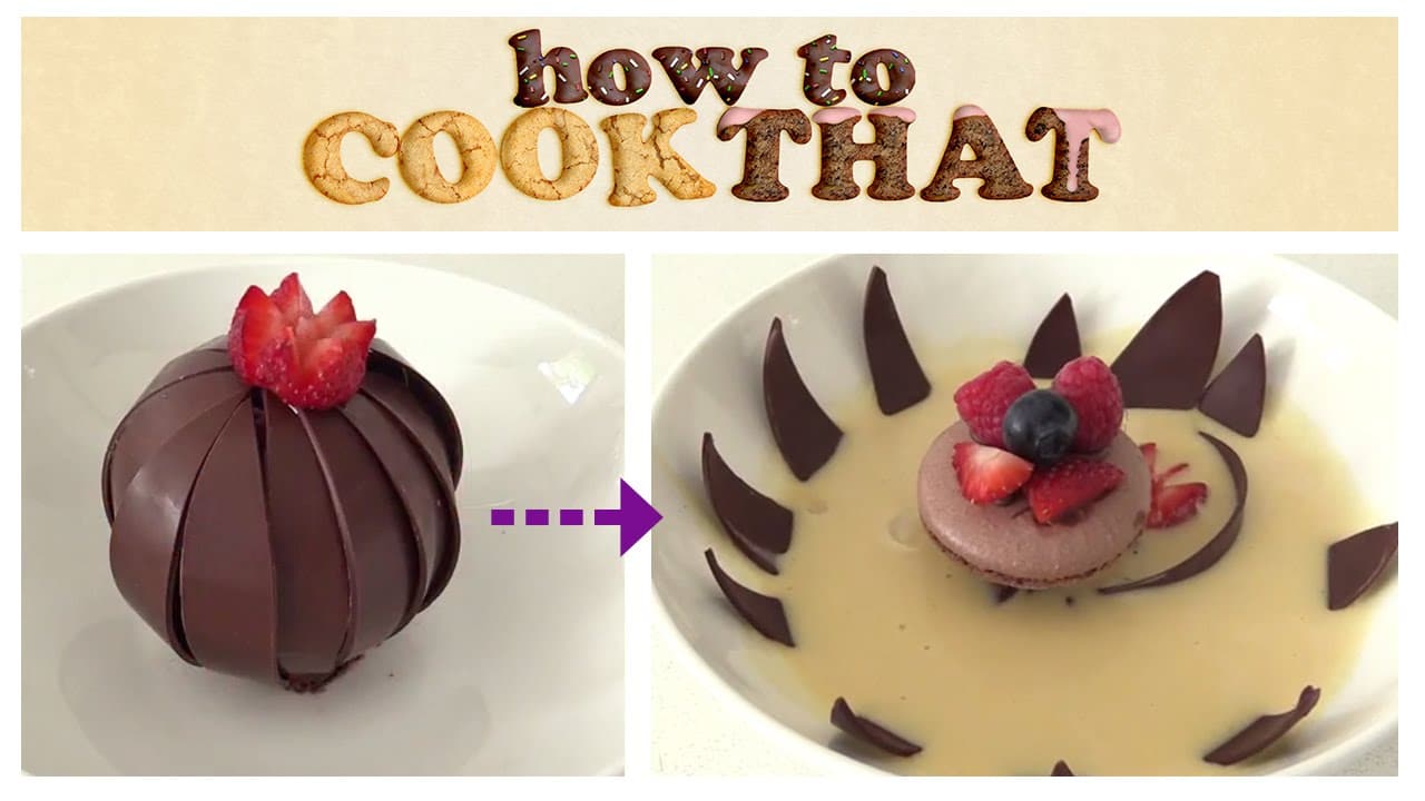 How to Make Magic Chocolate Flower Dessert