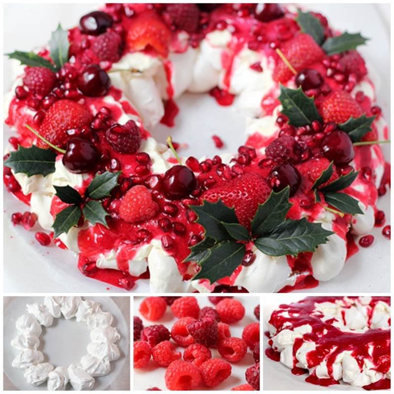 Mixed Berry Christmas Pavlova