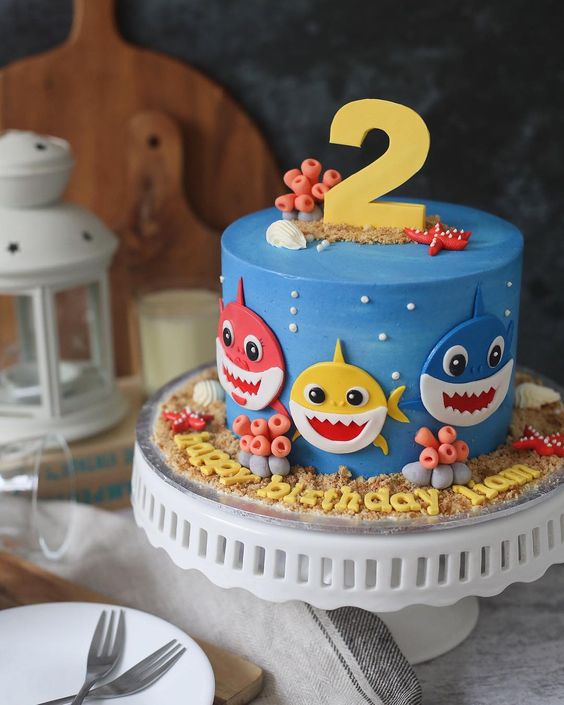 Amazing Baby Shark Cakes - Diy Baby Shark Birthday Cake