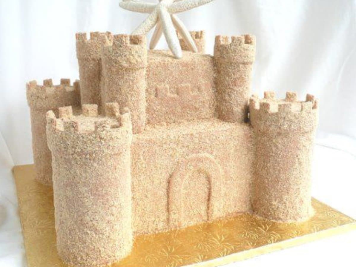 amazing sandcastle cake