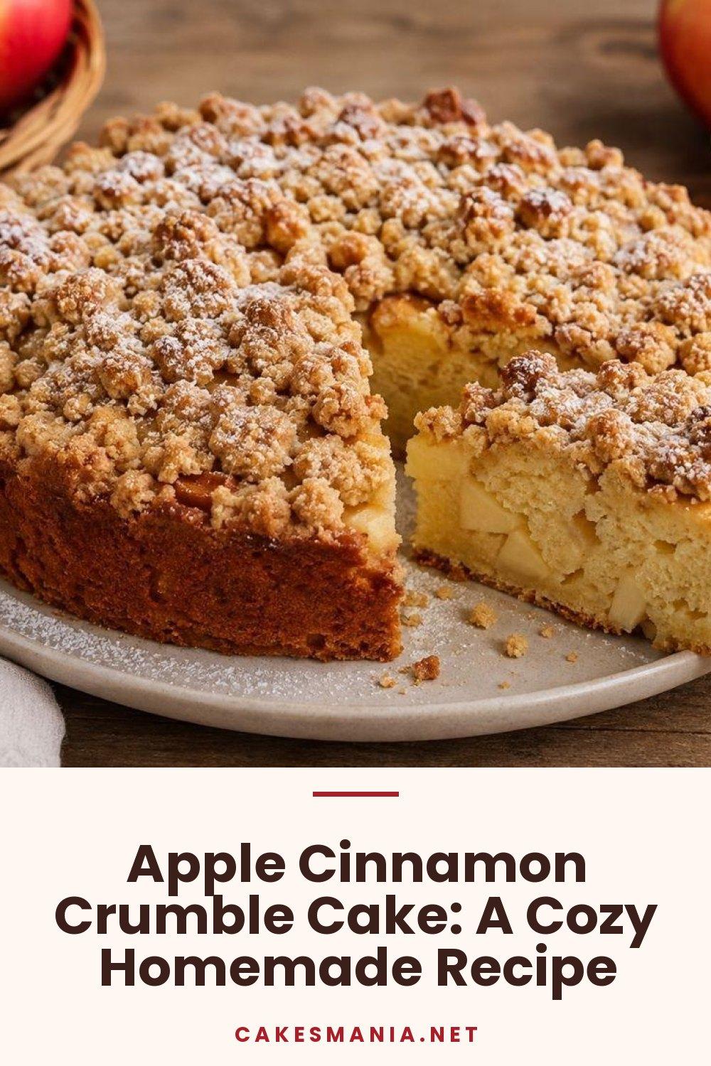 Apple Cinnamon Crumble Cake: A Cozy Homemade Recipe