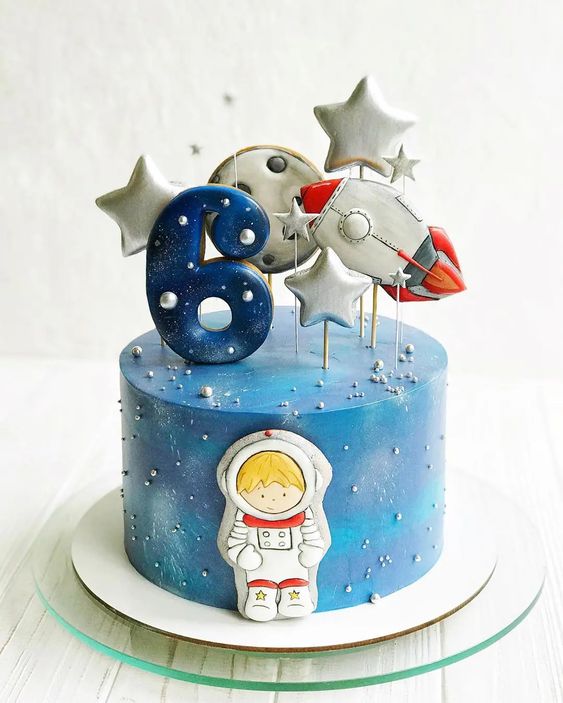 astronaut themed birthday cake ideas 6
