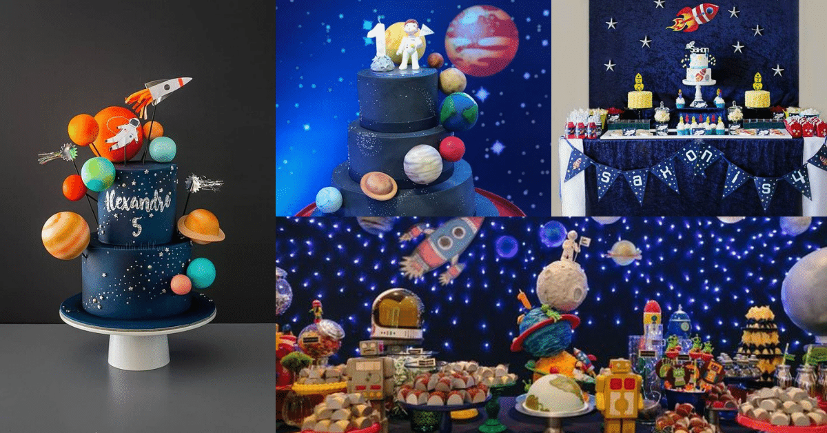 astronaut themed birthday cake ideas