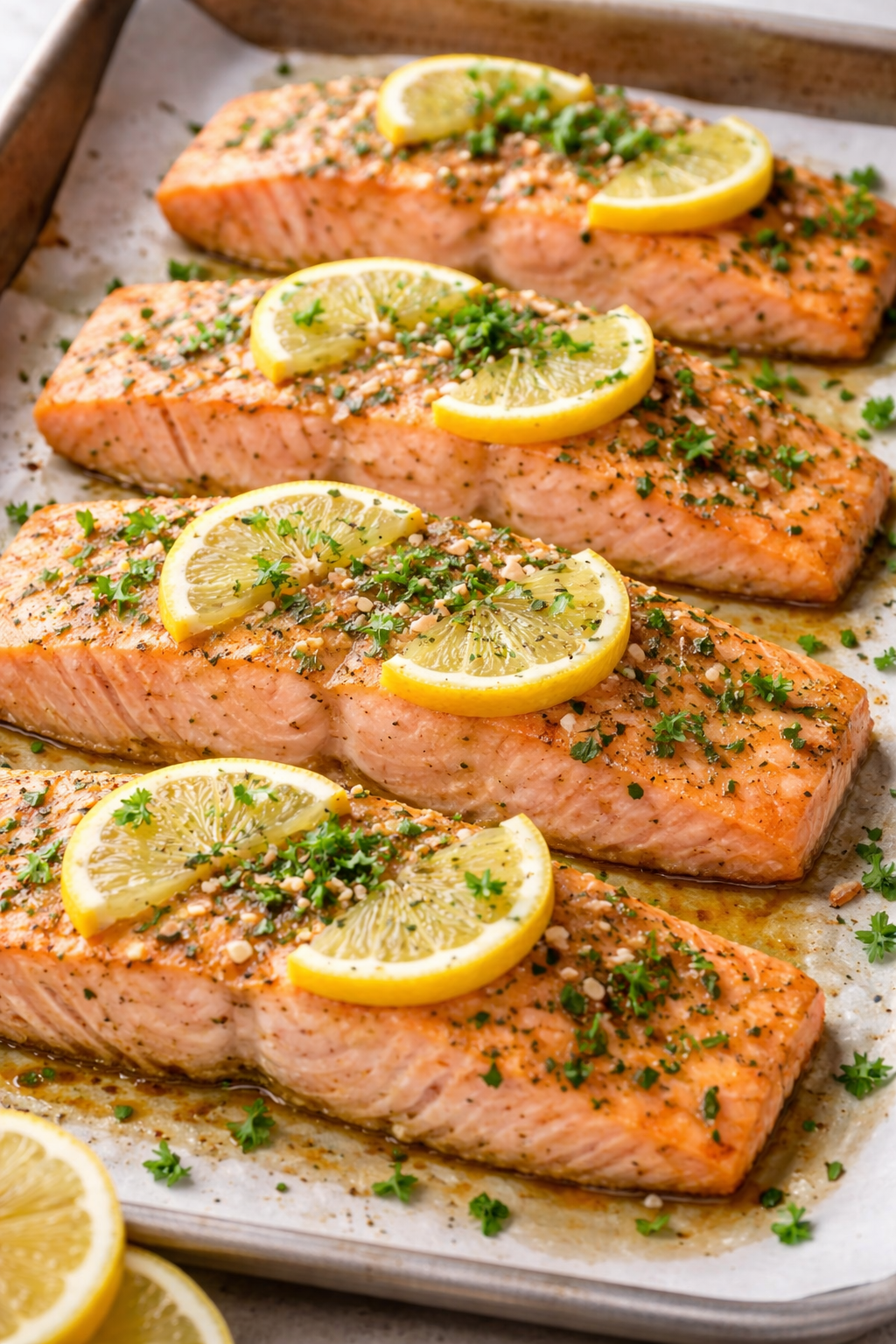 Baked Salmon with Lemon and Herbs %title % baked salmon with lemon and herbs