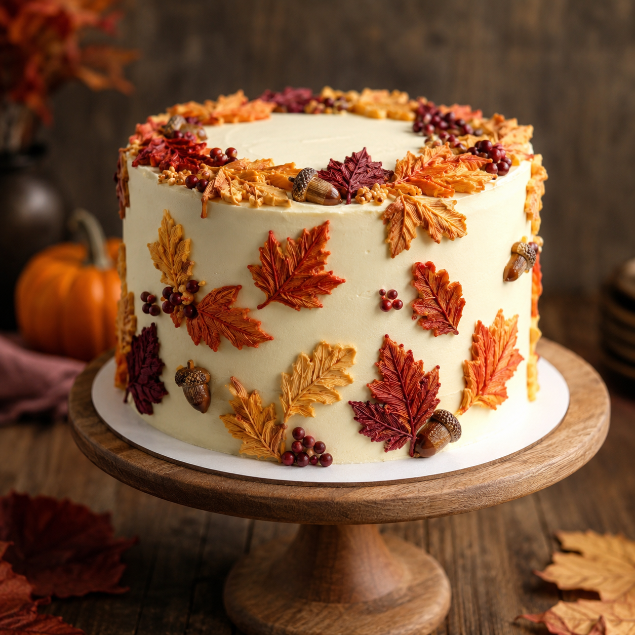 Beautiful Autumn Cake Decorating Ideas to Inspire Your Seasonal Baking %title % beautiful autumn cake 4