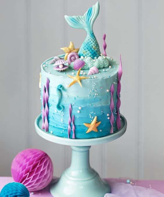 beautiful cakes with mermaid tails 1