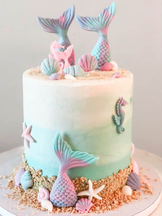 beautiful cakes with mermaid tails 2