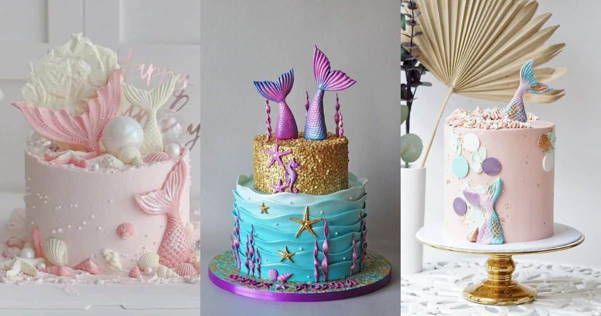 15 Beautiful Cakes with Mermaid Tails