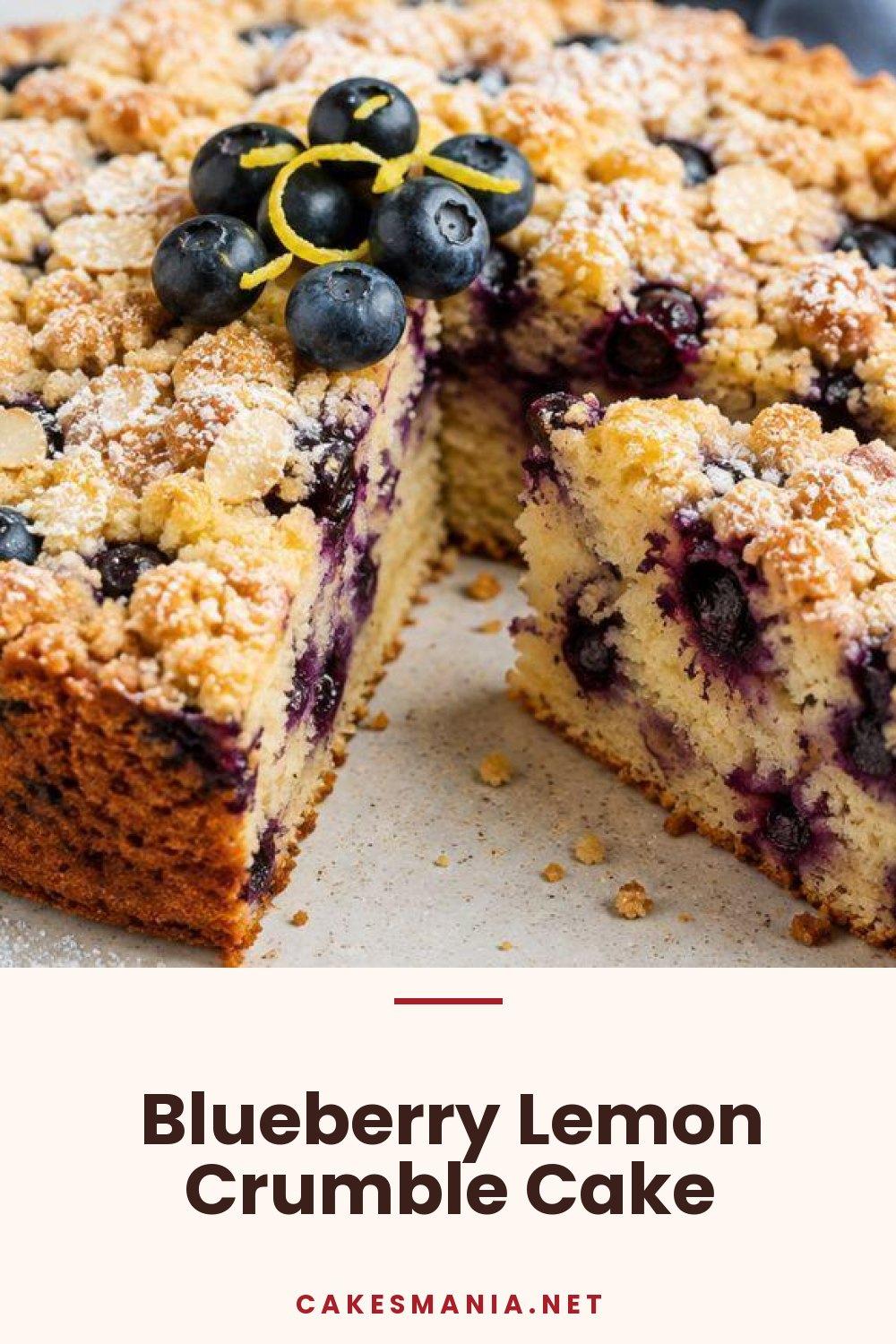 Blueberry Lemon Crumble Cake