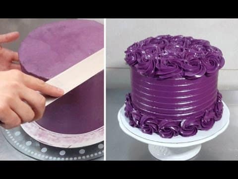 buttercream rose swirl cake