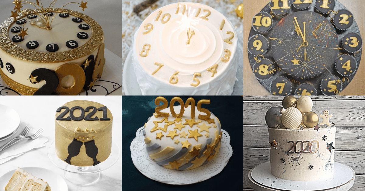 20+ Wonderful cake ideas for New Year's Eve