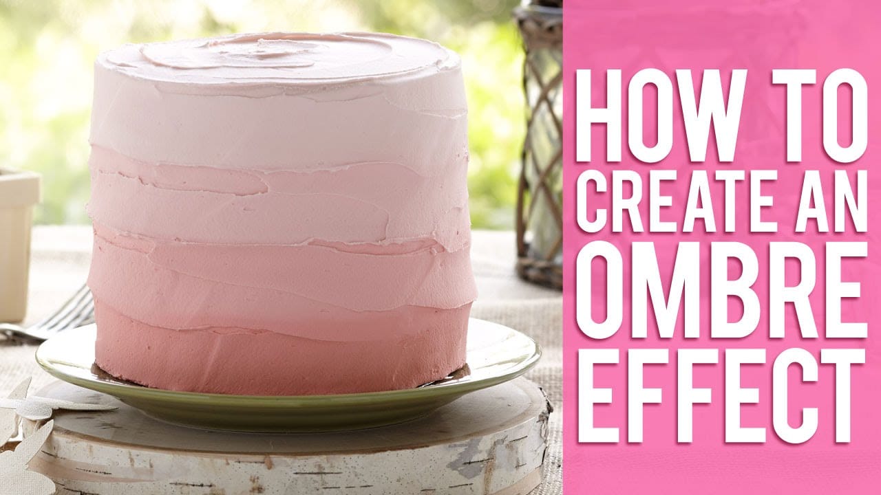 cake ombre effect