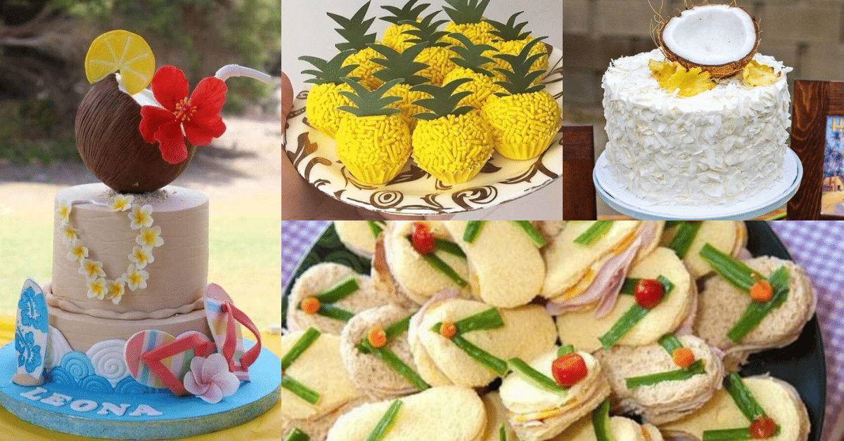 cakes hawaiian party ideas