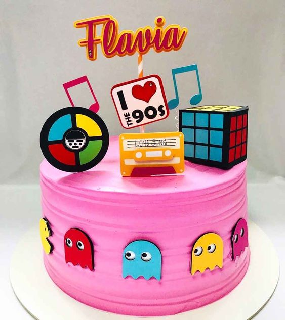 cakes inspired by the 80s and 90s 2