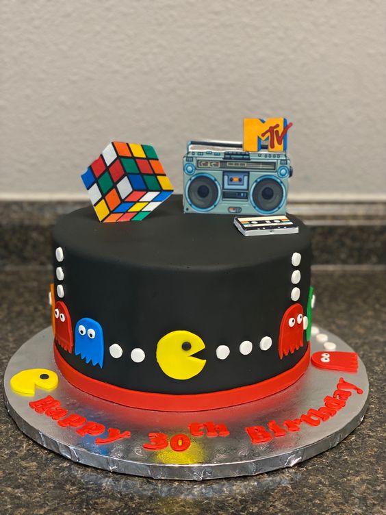 cakes inspired by the 80s and 90s games