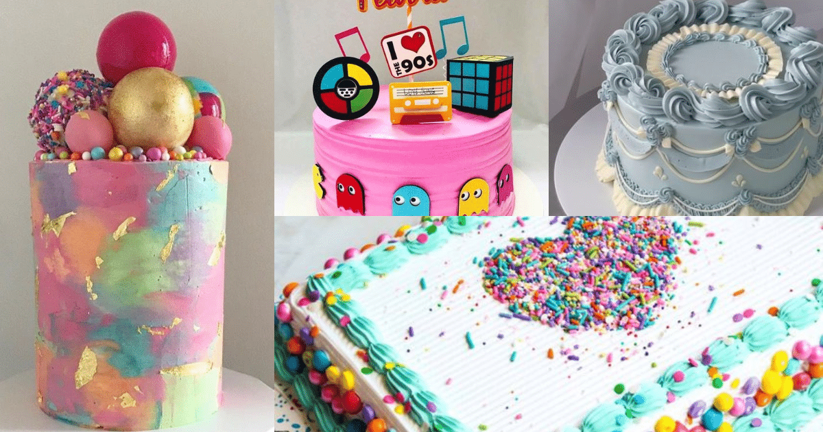 cakes inspired by the 80s and 90s