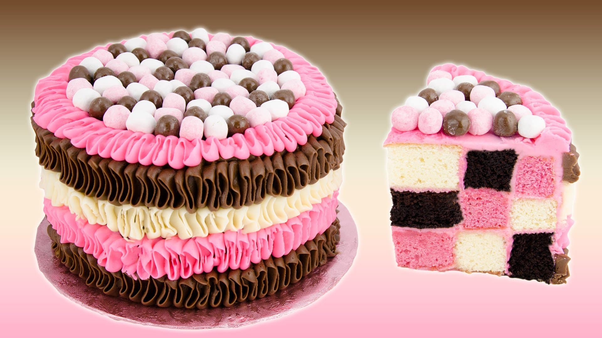 checkboard neapolitan cake