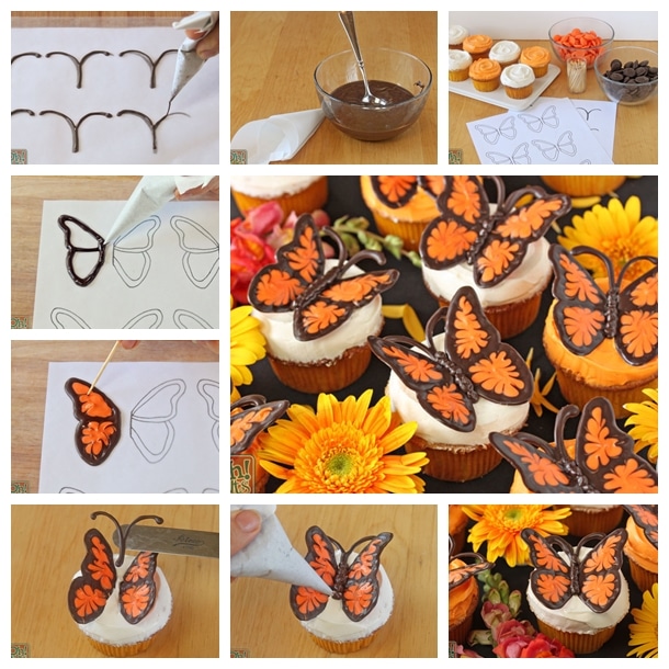 DIY Chocolate Butterfly Decorations