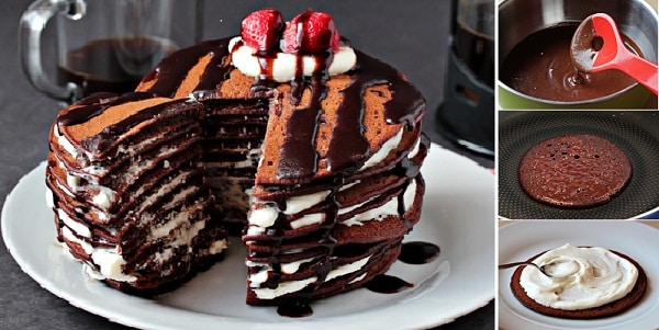 chocolate pancake cake 101