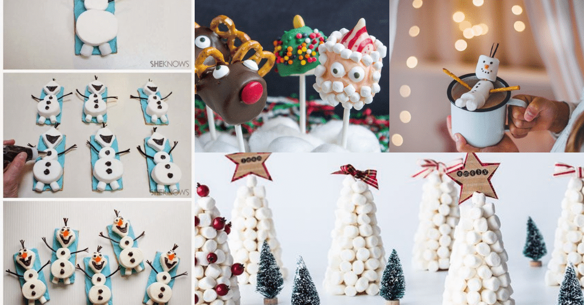 15+ Christmas candy with marshmallows