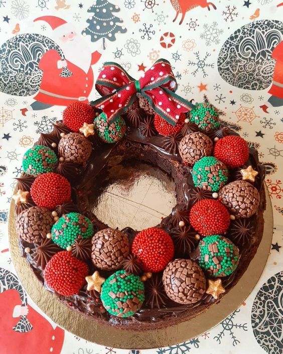christmas wreath cake ideas 10