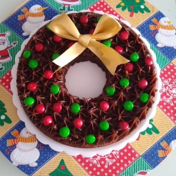 christmas wreath cake ideas 13