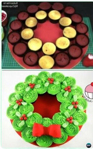 christmas wreath cake ideas 3