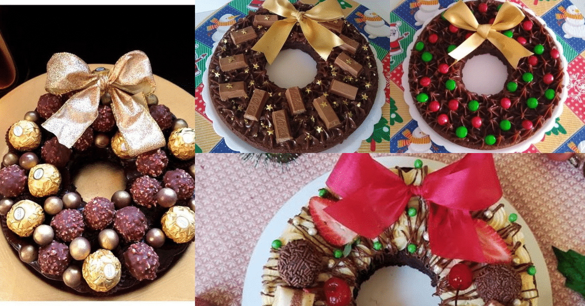 christmas wreath cake ideas