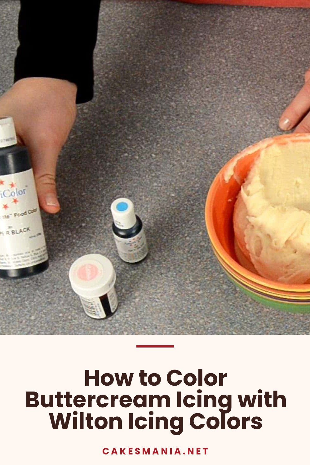 How to Color Buttercream Icing with Wilton Icing Colors