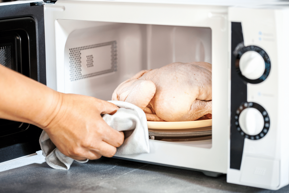 cook chicken in the microwave