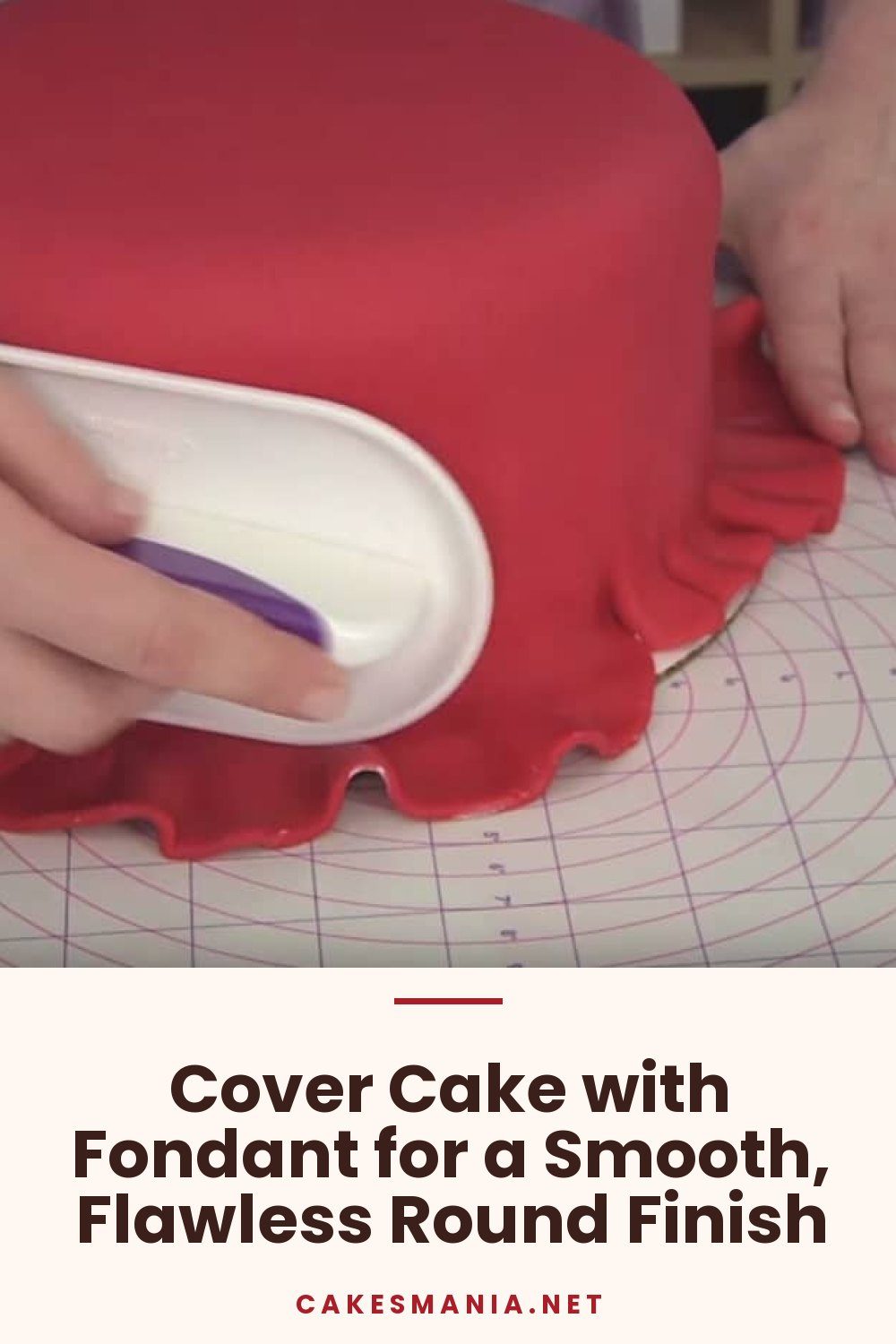 Cover Cake with Fondant for a Smooth, Flawless Round Finish