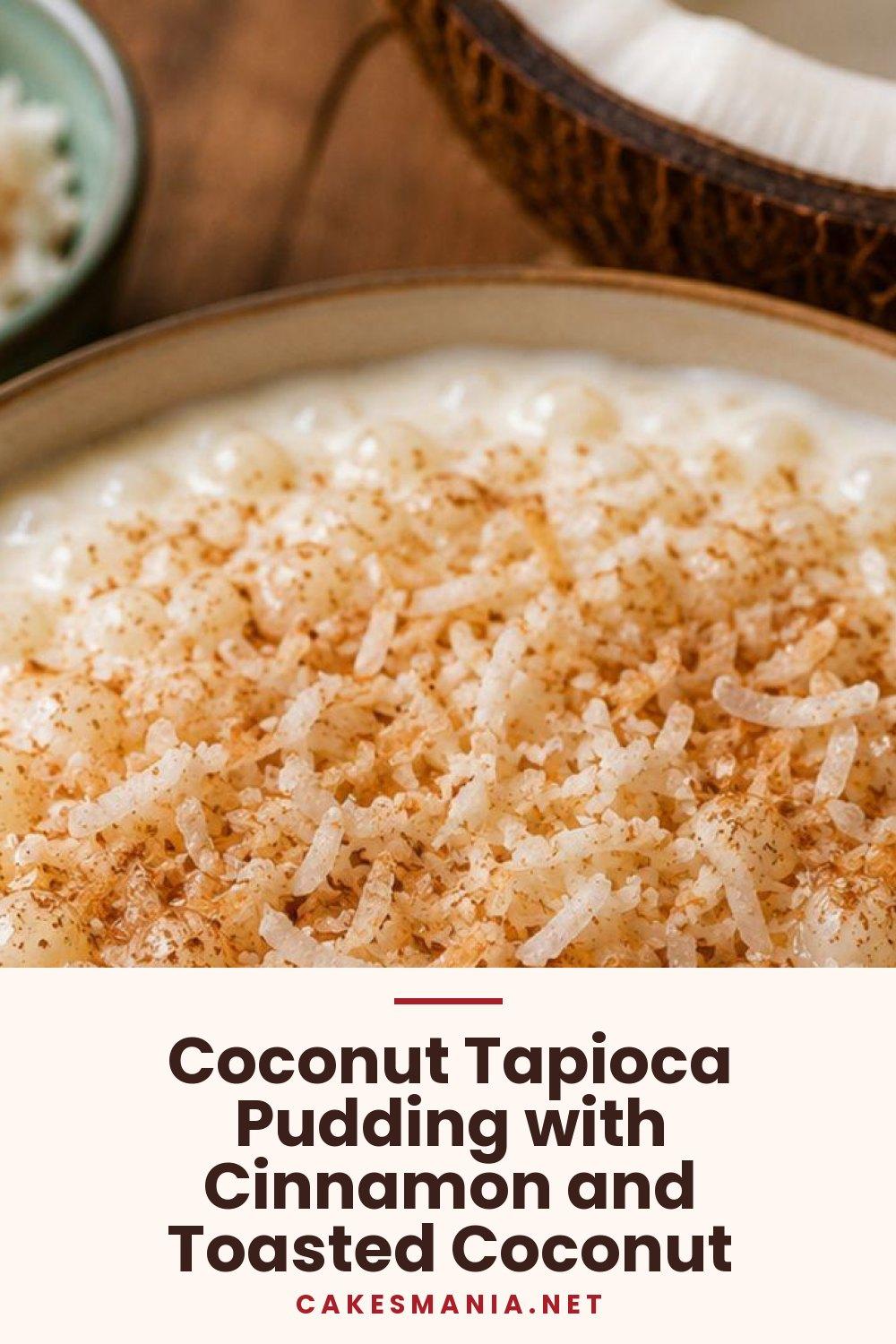 Coconut Tapioca Pudding with Cinnamon and Toasted Coconut