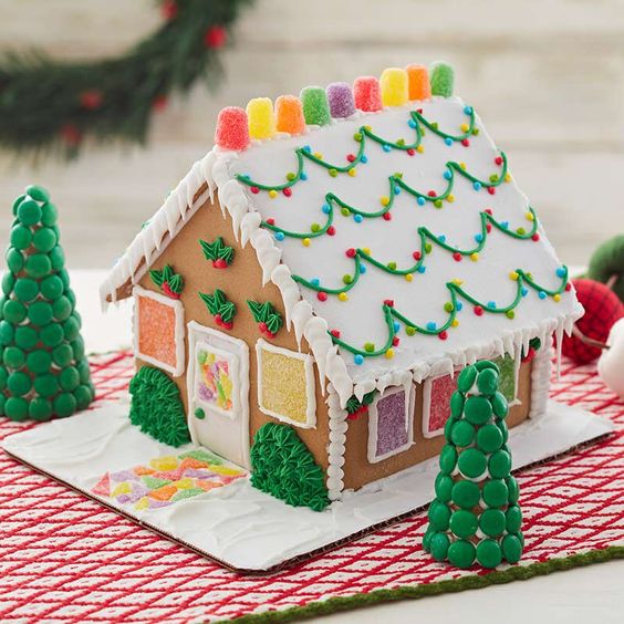 decorating gingerbread house for christmas 5