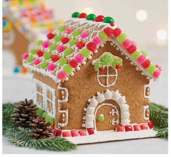 decorating gingerbread house for christmas 6