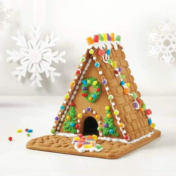 decorating gingerbread house for christmas 7