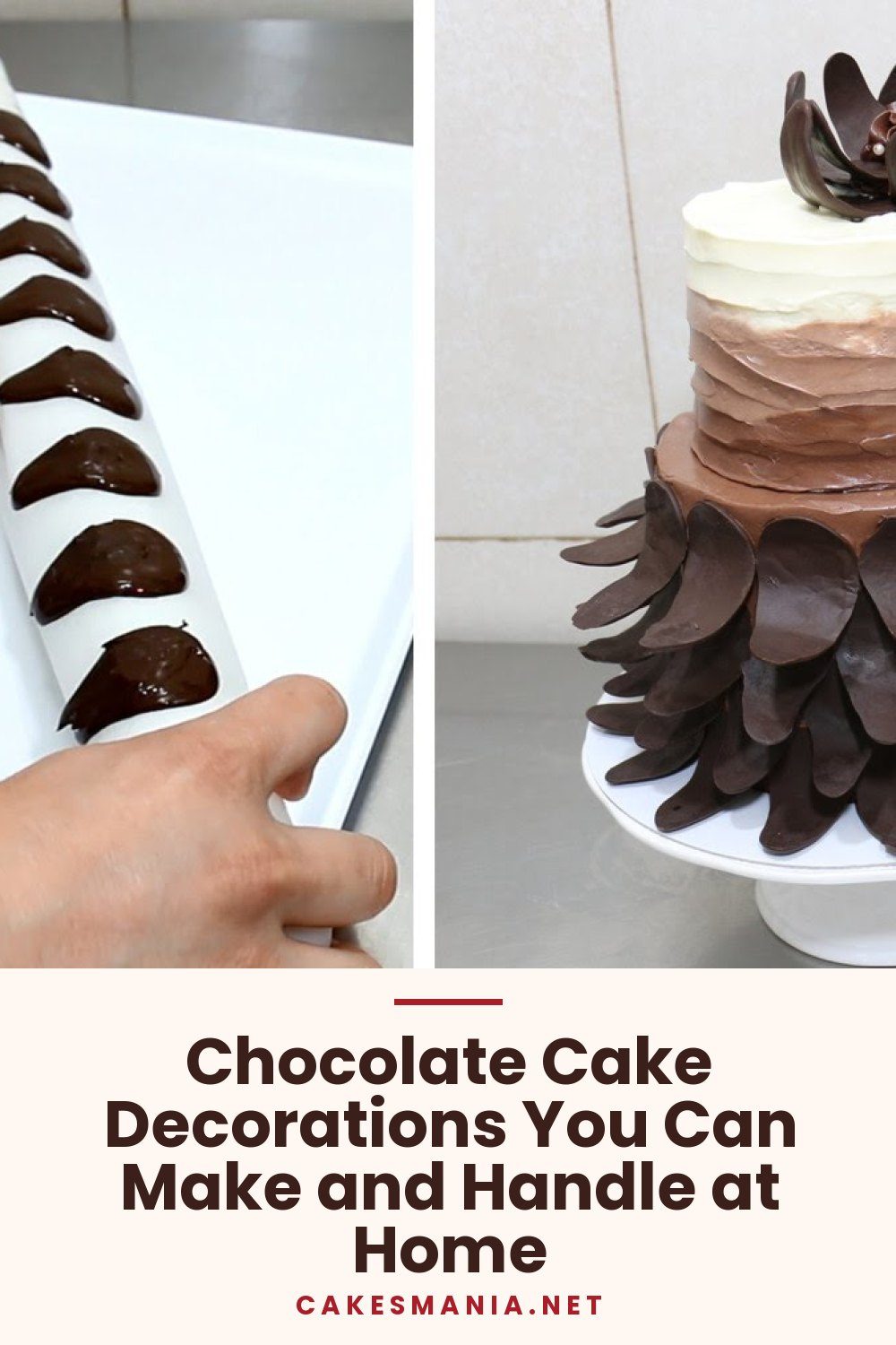 Chocolate Cake Decorations You Can Make and Handle at Home