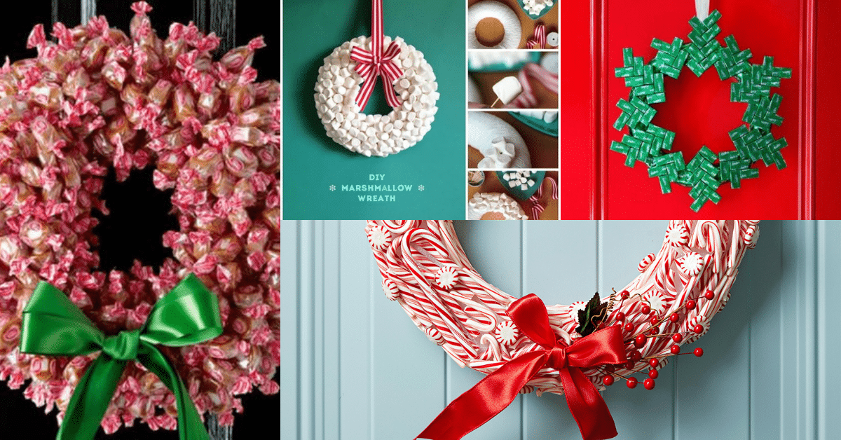easy ideas to make a candy wreath